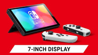 Thumbnail Nintendo Switch White OLED Console Games Bundle - 39478308077791