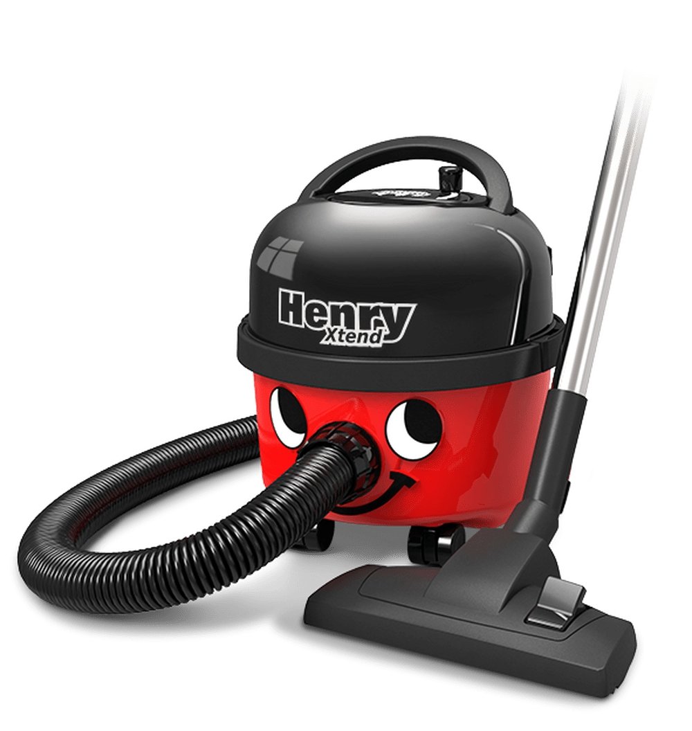 Numatic Henry 910323 Bagged Cylinder Vacuum Cleaner, 620W, 6 Litres, Red and Black - Atlantic Electrics - 39478305784031 