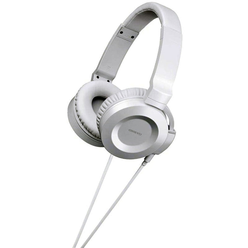 ONKYO White over-ear headphones with white detachable cable (ESFC300W) - Atlantic Electrics - 39478302015711 