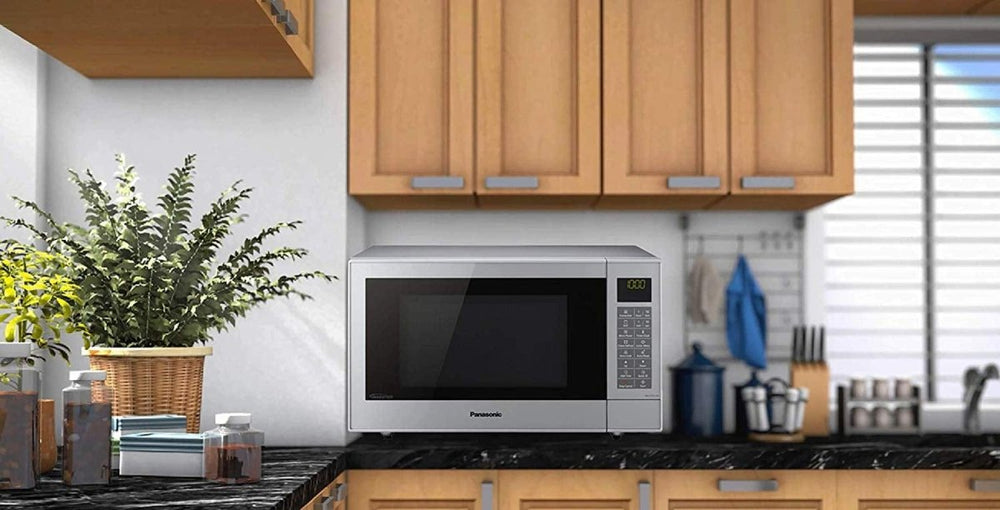 Panasonic Microwave NN-CT57JMBPQ in Silver, Combination Microwave Oven 27 Litre | Atlantic Electrics - 39478306373855 