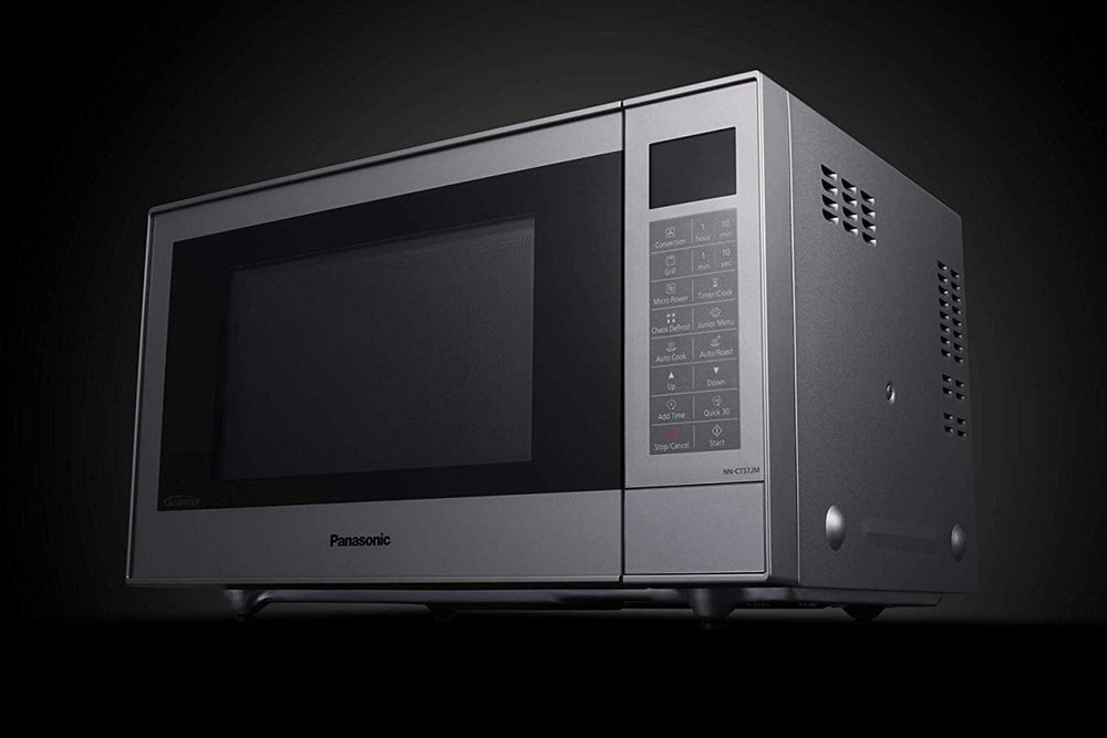 Panasonic Microwave NN-CT57JMBPQ in Silver, Combination Microwave Oven 27 Litre | Atlantic Electrics - 39478306210015 