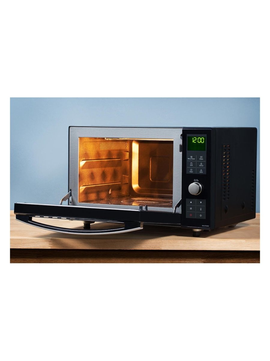 Panasonic NN-DF386BBPQ 3-in-1 Combination Flatbed Microwave Oven, 1000 W, 23 Litre, Black | Atlantic Electrics - 39478307324127 