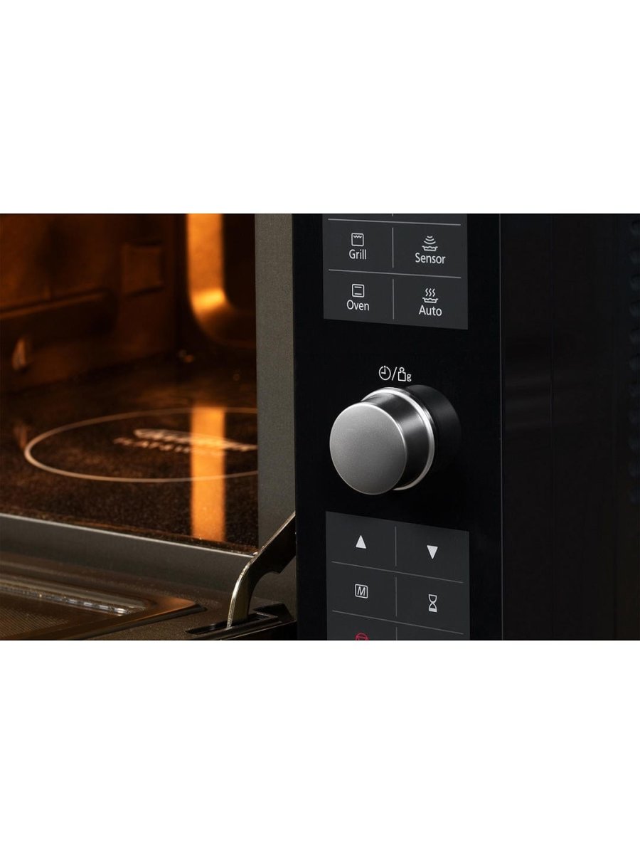 Panasonic NN-DF386BBPQ 3-in-1 Combination Flatbed Microwave Oven, 1000 W, 23 Litre, Black | Atlantic Electrics - 39478307487967 