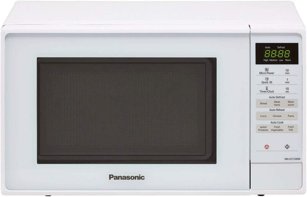 Panasonic NN-E27JWMBPQ 800W Compact 20 litre Solo Microwave Oven - White - Atlantic Electrics - 39478305423583 