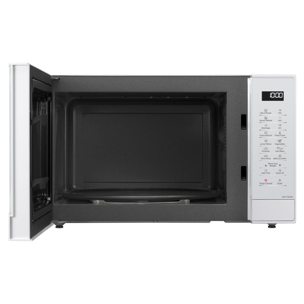 Panasonic NNST45KWBPQ 1000W 32 Litre Microwave with Inverter Technology - White | Atlantic Electrics - 39478306963679 