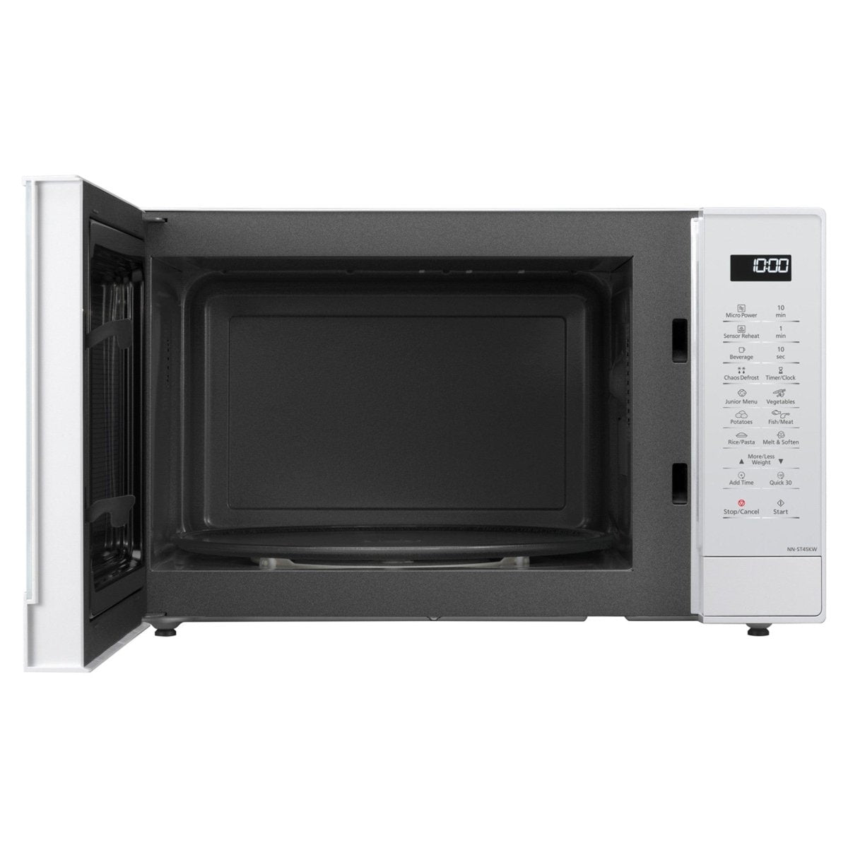 Panasonic NNST45KWBPQ 1000W 32 Litre Microwave with Inverter Technology - White | Atlantic Electrics