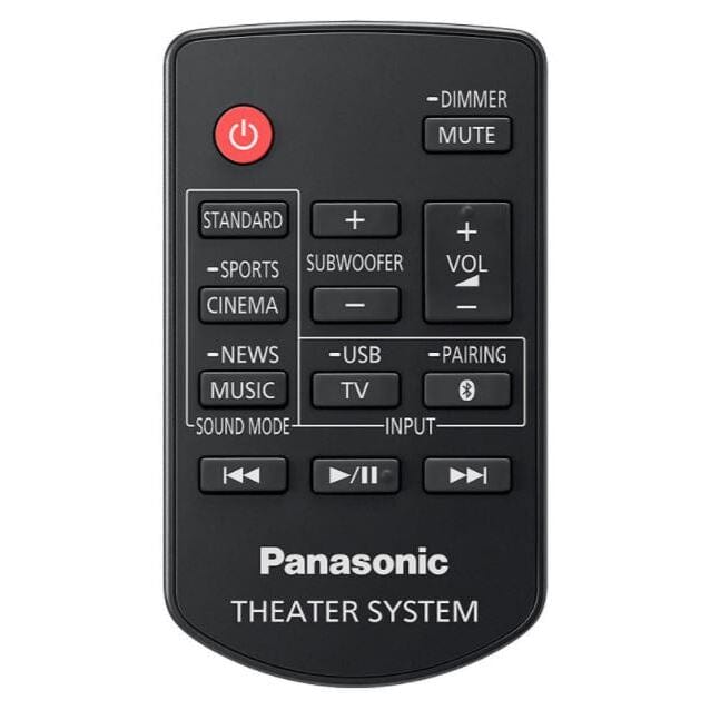 Panasonic SCHTB490EBK 2.1Ch 320w Soundbar System with Wireless Subwoofer - Atlantic Electrics
