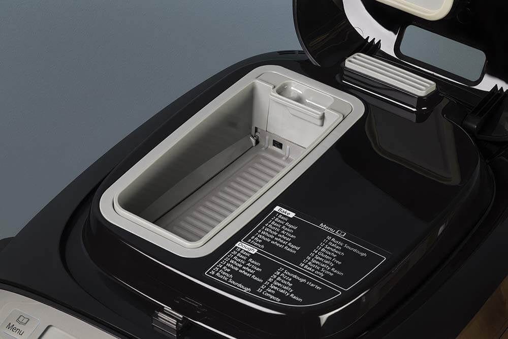 Panasonic SD2511KXC Fully Automated Breadmaker with Nut Dispenser, Black - Atlantic Electrics - 39478310502623 