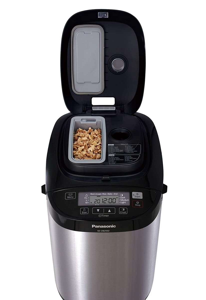 Panasonic SDZB2502BXC Automatic Bread Maker - Stainless Steel | Atlantic Electrics - 39478307815647 