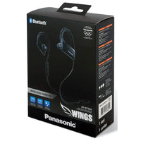 Thumbnail Panasonic Wings RPBTS35EK Cordless Neckband Water Resistant Bluetooth Earphones- 39478320595167