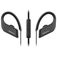 Thumbnail Panasonic Wings RPBTS35EK Cordless Neckband Water Resistant Bluetooth Earphones- 39478320431327