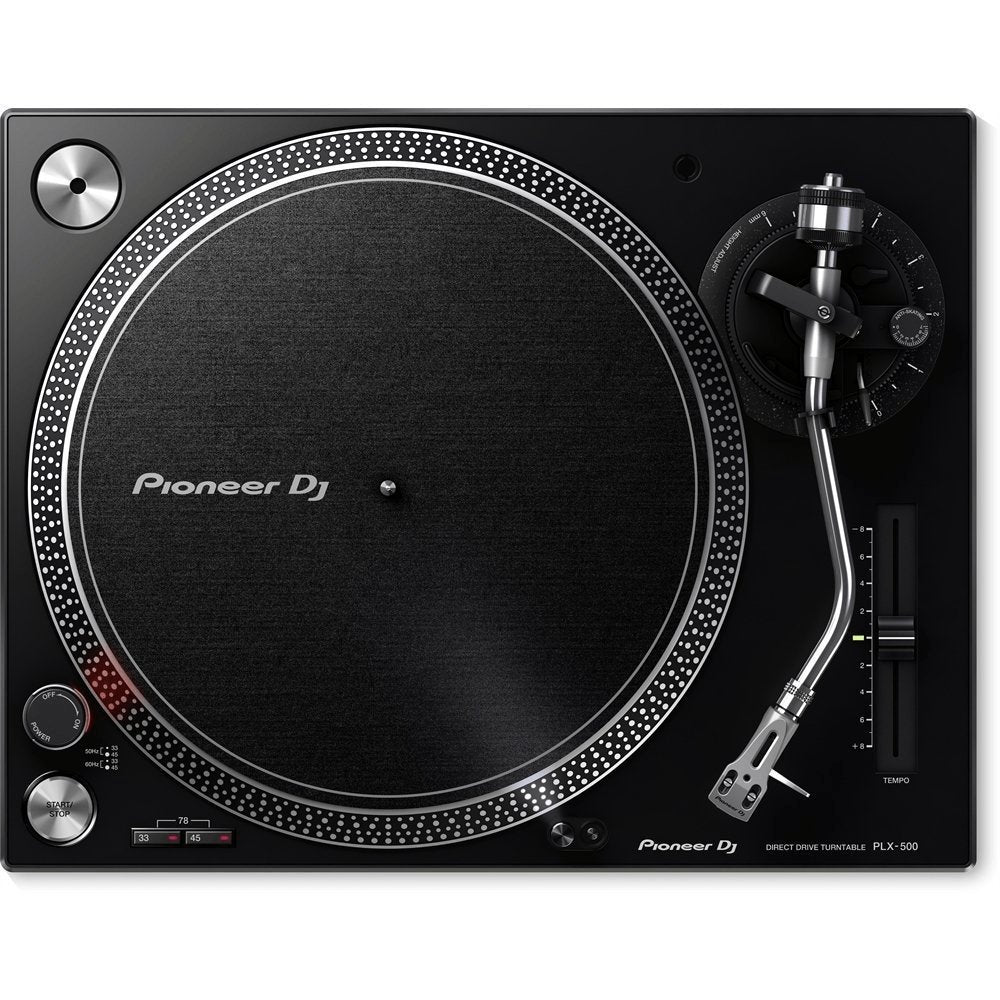 Pioneer DJ PLX500K High Torque Direct Drive DJ Turntable - Black | Atlantic Electrics - 39478320136415 