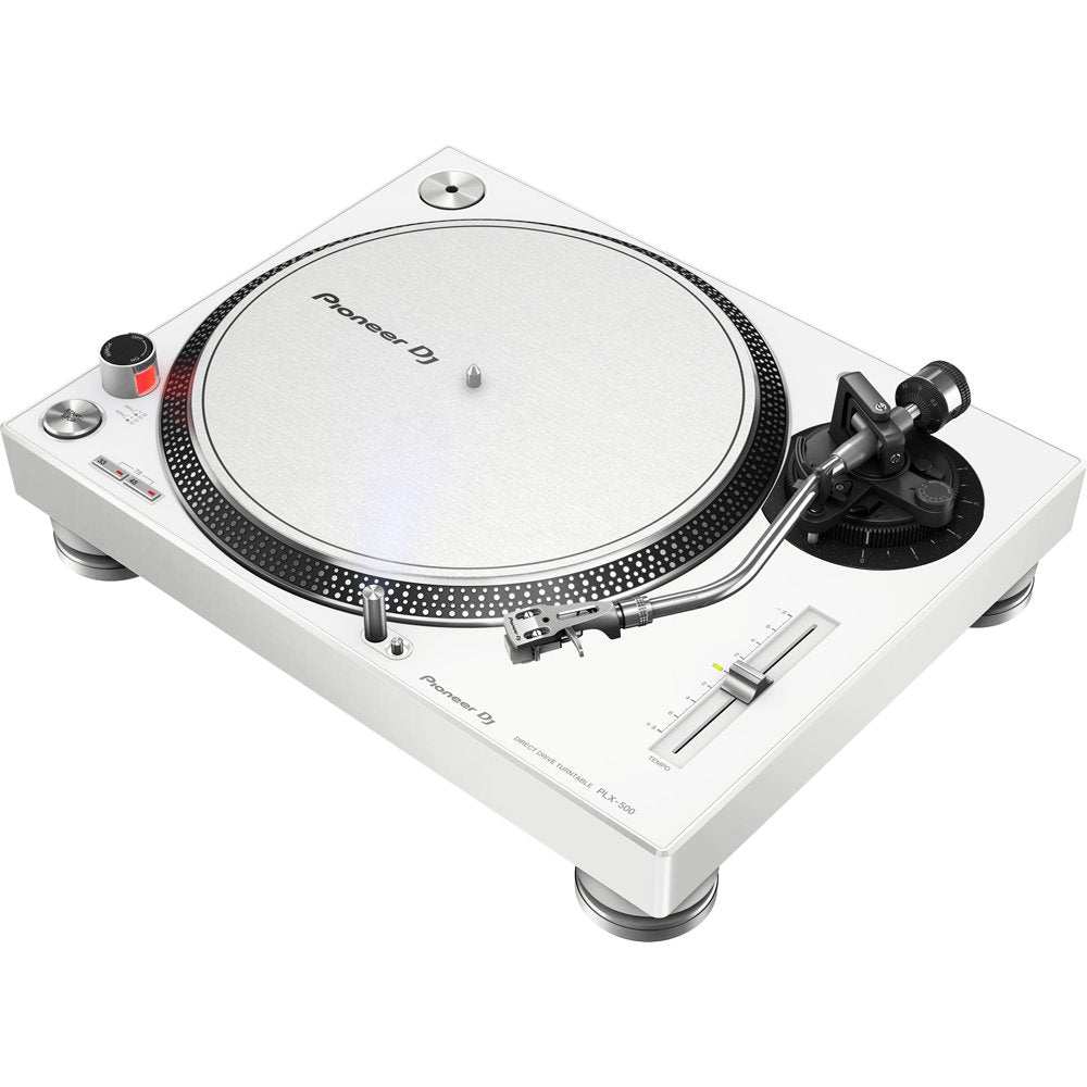 Pioneer DJ PLX500W High Torque Direct Drive DJ Turntable - White | Atlantic Electrics - 40800891601119 