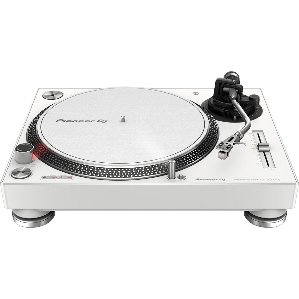 Pioneer DJ PLX500W High Torque Direct Drive DJ Turntable - White - Atlantic Electrics - 40800891568351 