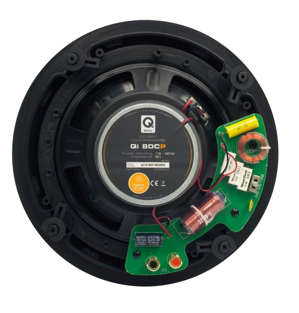 Q Acoustics 8" Performance In Ceiling Speaker (Single) (QI80CP) | Atlantic Electrics - 39478323511519 