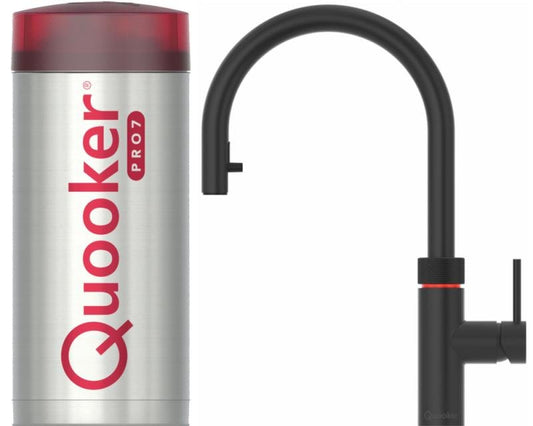 Quooker Flex PRO7 Black 3 in 1 Boiling Water Tap with 7 Liters Tank | Atlantic Electrics