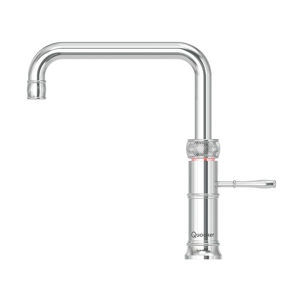 Quooker Classic Fusion Square PRO3 Chrome 3 in 1 Boiling Water Tap with 3 Liters Tank | Atlantic Electrics - 41477793022175 