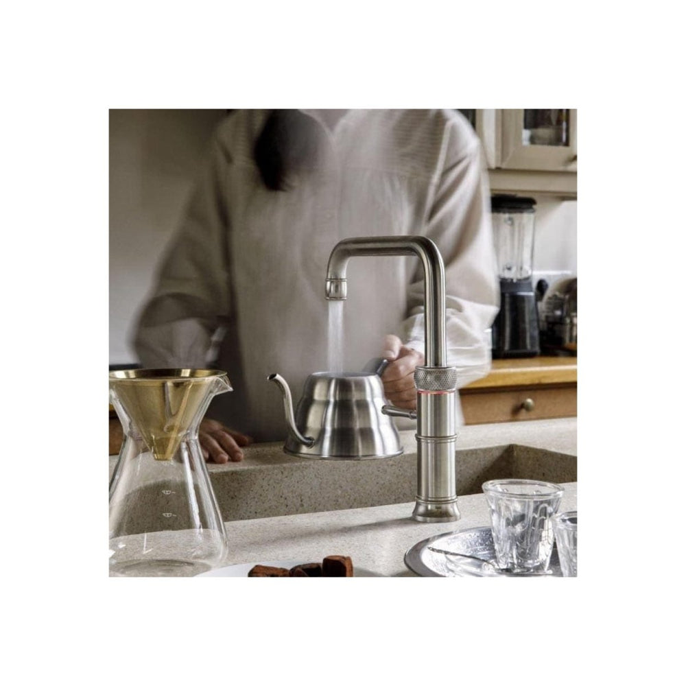 Quooker Classic Fusion Square PRO3 Chrome 3 in 1 Boiling Water Tap with 3 Liters Tank | Atlantic Electrics - 41477793087711 