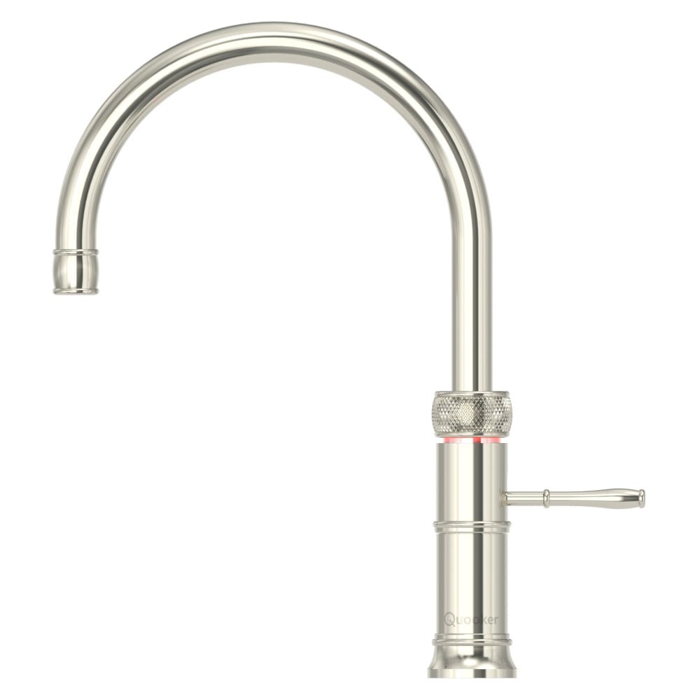 Quooker Classic Fusion Round PRO3 Nickel 3 in 1 Boiling Water Tap with 3 Liters Tank | Atlantic Electrics - 41576613052639 