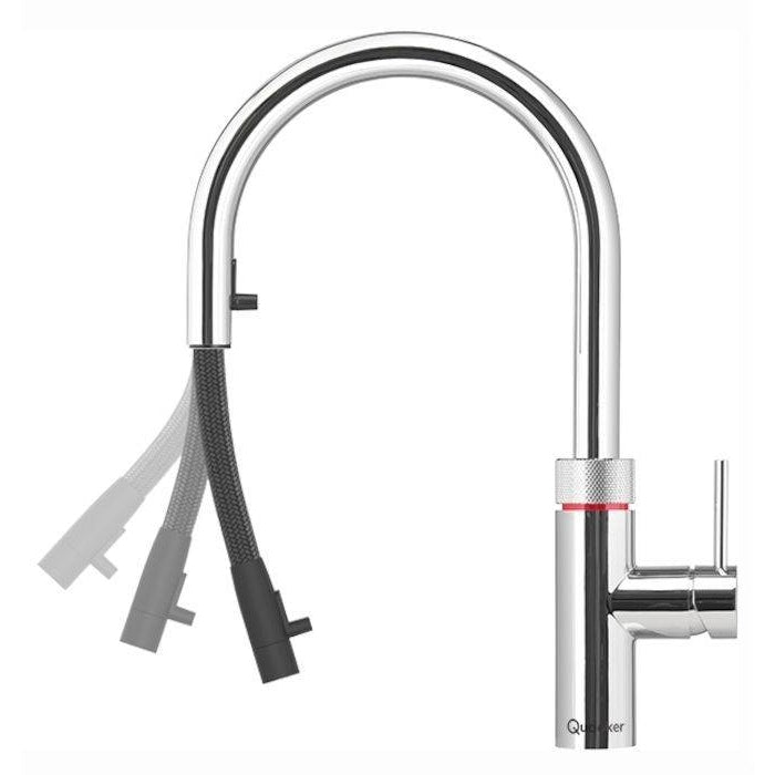 Quooker Flex PRO3 Chrome 3-in-1 Boiling Water Tap With 3 Litre Water Tank | Atlantic Electrics - 41602957607135 