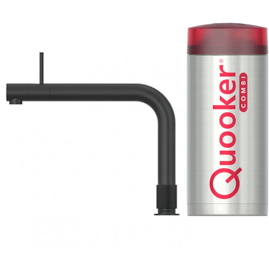Quooker Front COMBI 2.2 Black 3 in 1 Boiling Water Tap with 7 Liters Tank | Atlantic Electrics