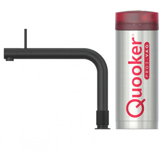 Quooker Front PRO3 Black 3 in 1 Boiling Water Tap with 3 Liters Tank | Atlantic Electrics