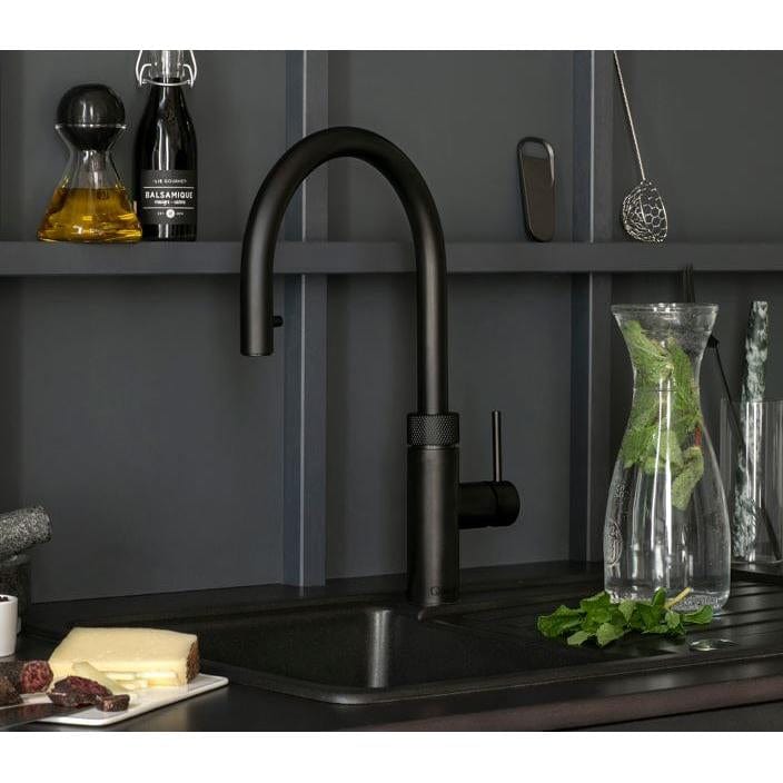 Quooker Flex PRO3 Black 3 in 1 Boiling Water Tap with 3 Liters Tank | Atlantic Electrics - 39478322626783 