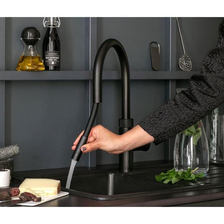 Quooker Flex PRO3 Black 3 in 1 Boiling Water Tap with 3 Liters Tank | Atlantic Electrics