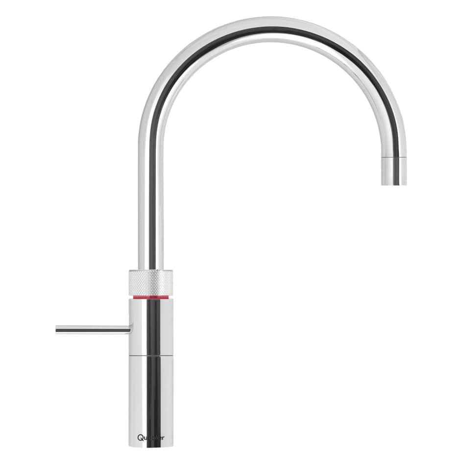 Quooker PRO3 Fusion Round Chrome 3-in-1 Instant Boiling Water Kitchen Tap Provides 3 litres of instant boiling water - Atlantic Electrics - 39478322725087 