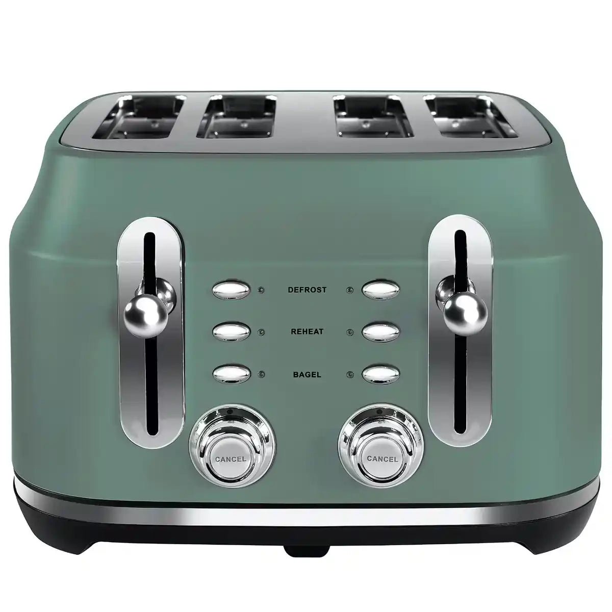 Rangemaster RMCL4S201MG 2100W 4 Slice Toaster - Mineral Green | Atlantic Electrics