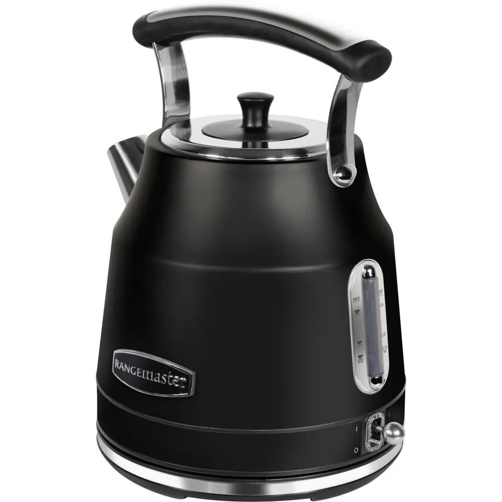 Rangemaster RMCLDK201BK 3000W 1.7 Litres Traditional Kettle - Black | Atlantic Electrics