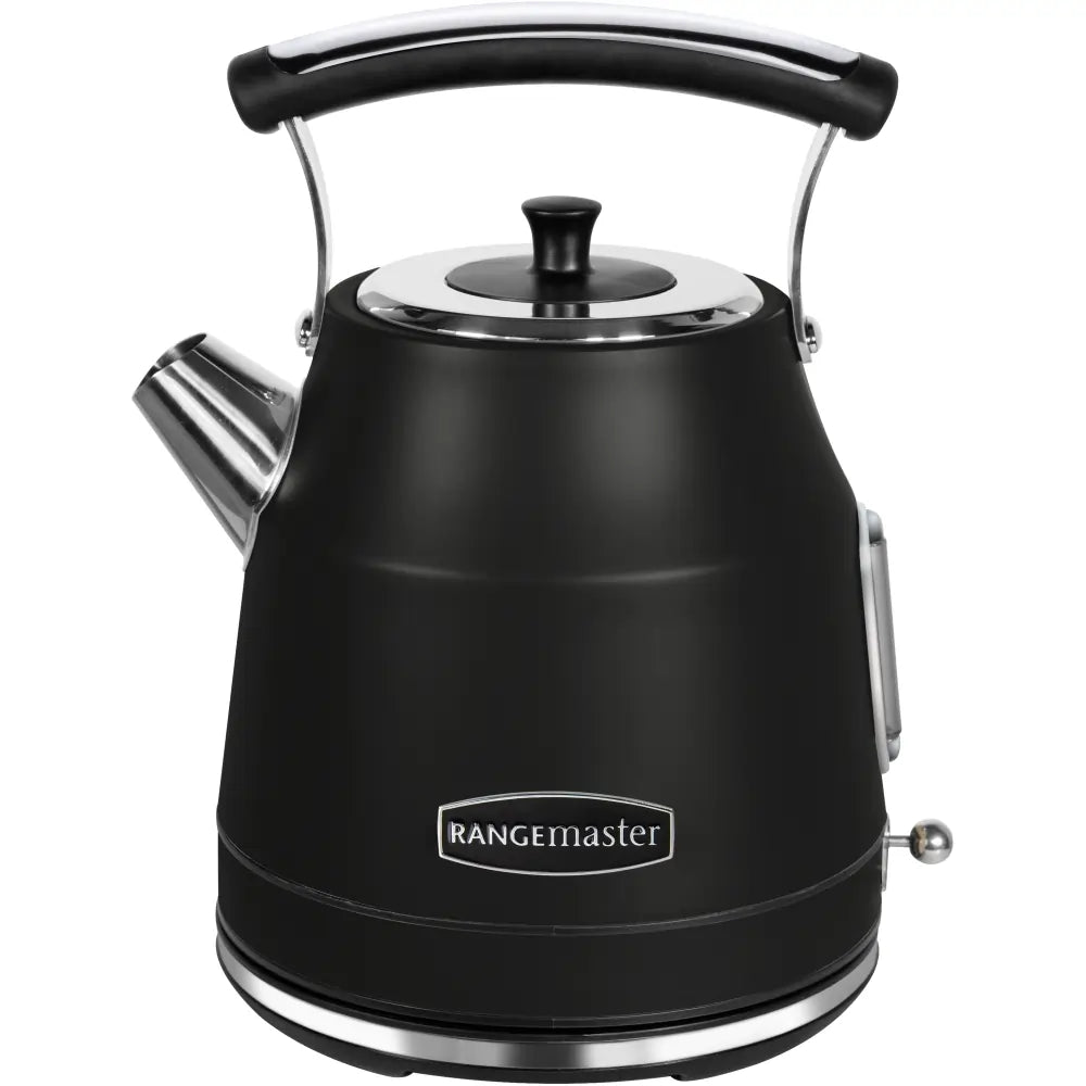 Rangemaster RMCLDK201BK 3000W 1.7 Litres Traditional Kettle - Black | Atlantic Electrics - 40492849037535 