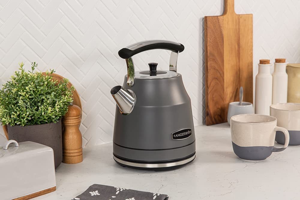 Rangemaster RMCLDK201GY 3000W 1.7 Litre Classic Kettle - Grey | Atlantic Electrics - 39478323183839 