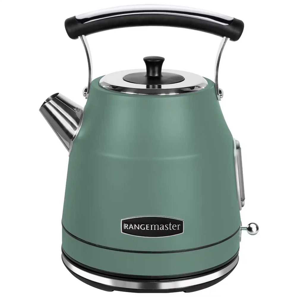 Rangemaster RMCLDK201MG 3000W 1.7 Litres Traditional Kettle - Mineral Green | Atlantic Electrics - 40492848971999 