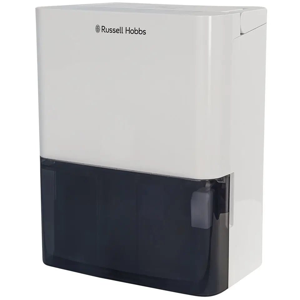 RUSSELL HOBBS RHDH1001 Portable Dehumidifier 10L up to 30m2 in size - Black & White - Atlantic Electrics - 40626299142367 