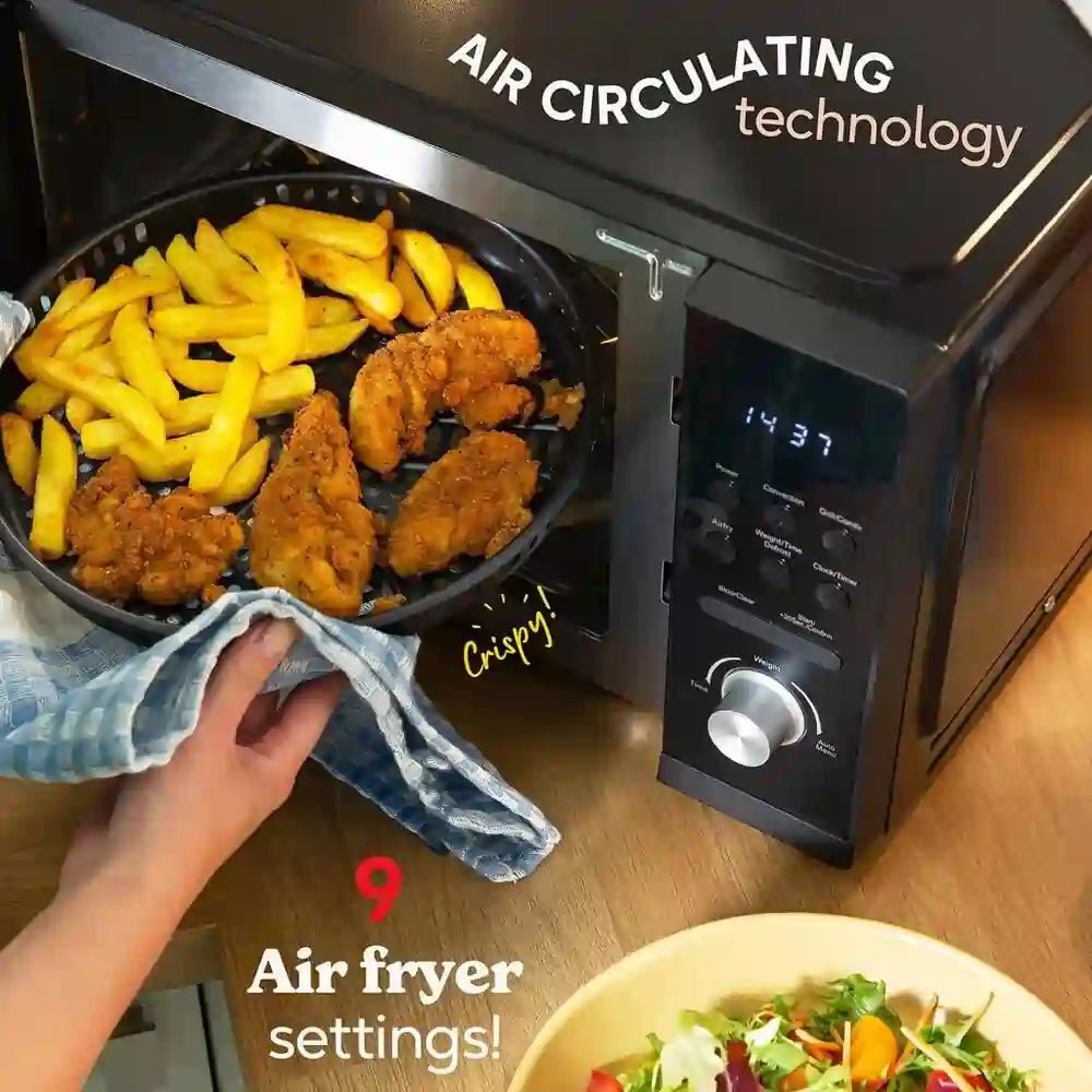 Russell Hobbs RHMAF2508B 25L 4-in-1 Combination Air Fryer Microwave - Black | Atlantic Electrics