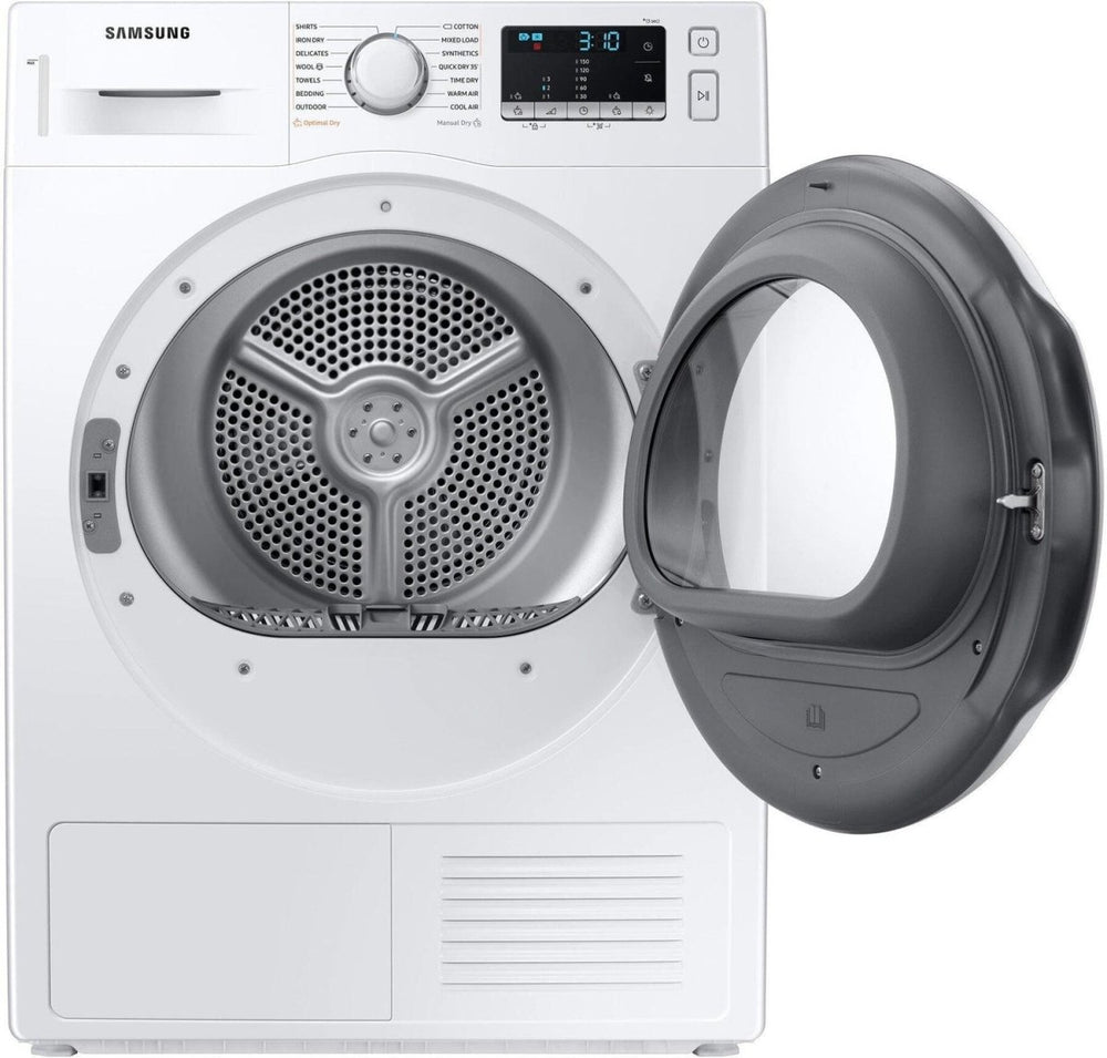 Samsung DV80TA020TEEU 8kg Heat Pump Tumble Dryer - White | Atlantic Electrics - 41590367715551 