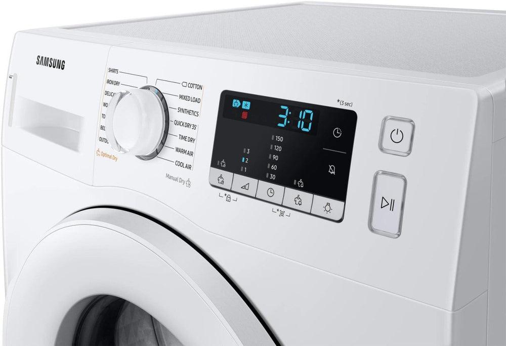 Samsung DV80TA020TEEU 8kg Heat Pump Tumble Dryer - White | Atlantic Electrics - 41590367781087 