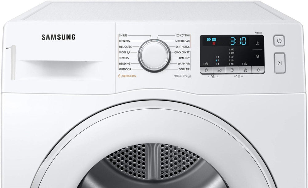 Samsung DV80TA020TEEU 8kg Heat Pump Tumble Dryer - White | Atlantic Electrics - 41590367748319 