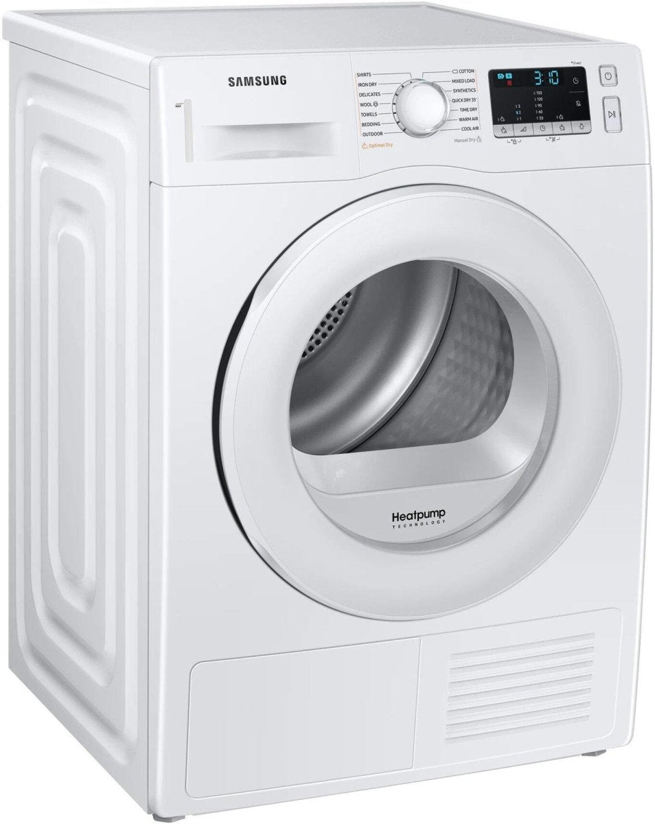 Samsung DV80TA020TEEU 8kg Heat Pump Tumble Dryer - White | Atlantic Electrics - 41590367813855 