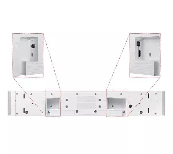 Samsung HWS61BXU 5.0ch Soundbar - White | Atlantic Electrics - 40758145220831 