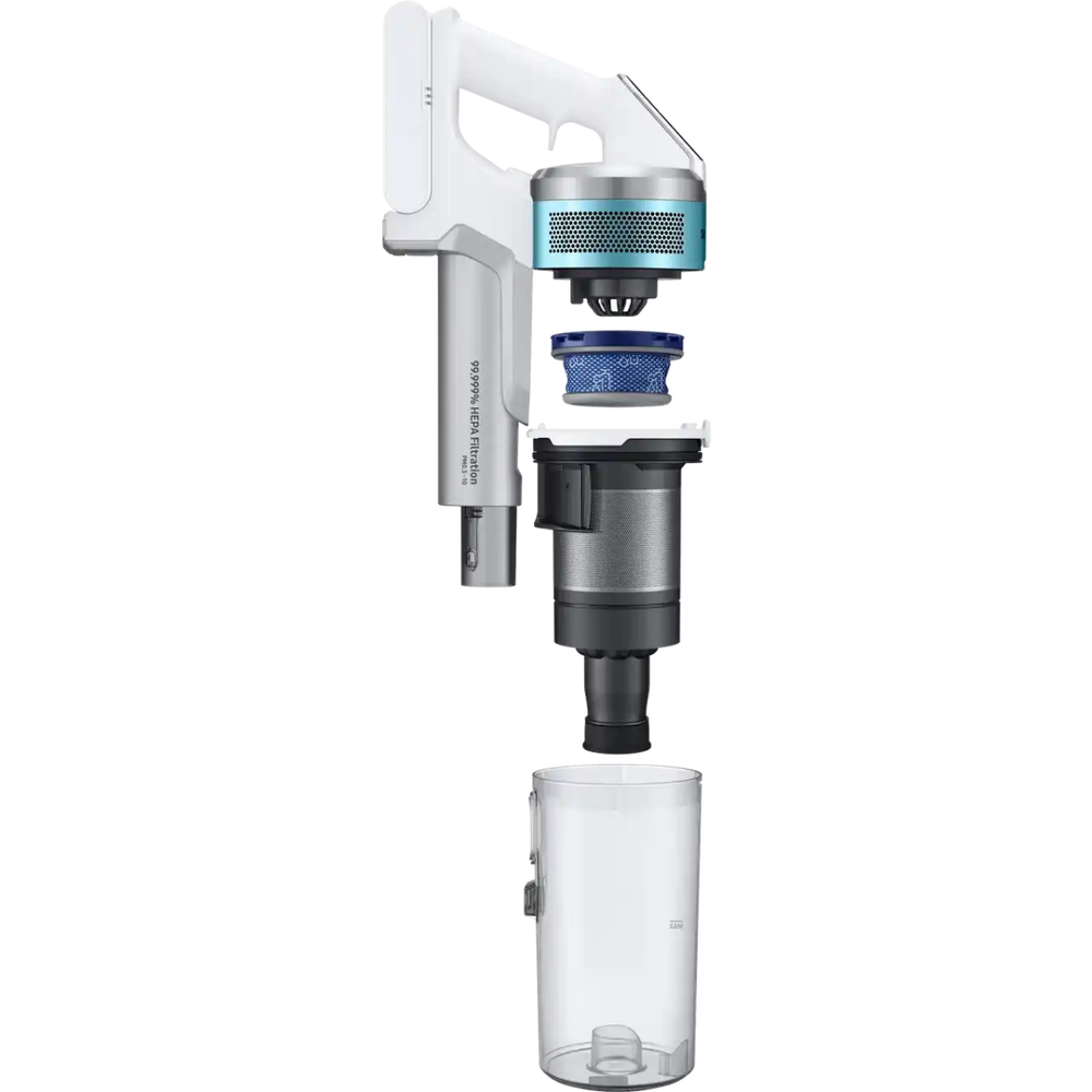 Samsung Jet™ 70 Pet VS15T7032R1 Cordless Vacuum Cleaner with up to 40 Minutes Run Time - White / Green | Atlantic Electrics - 40492849955039 