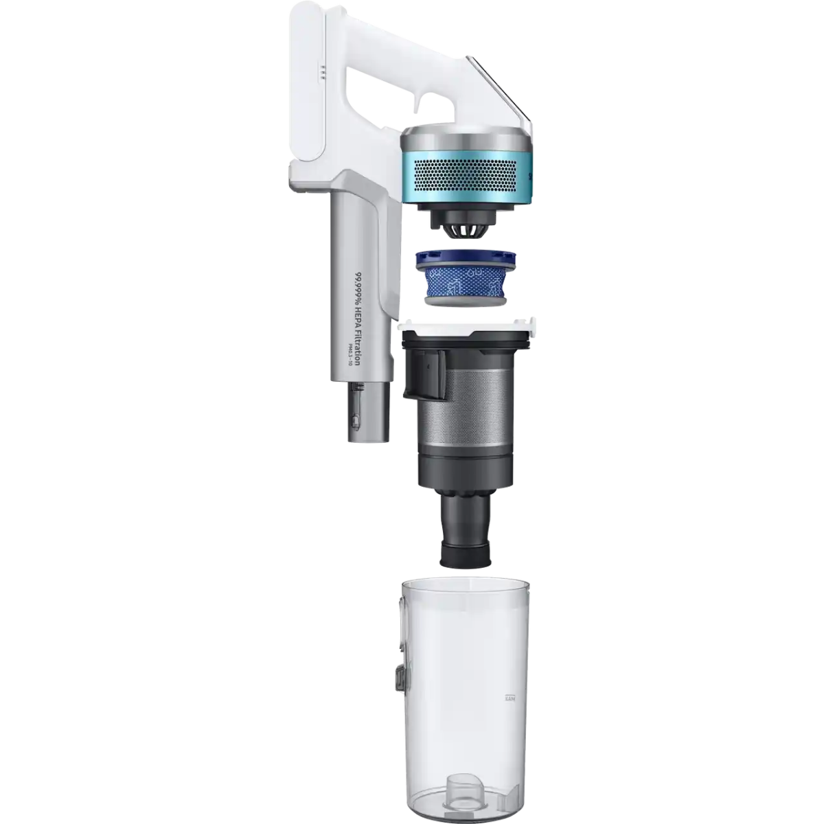 Samsung Jet™ 70 Pet VS15T7032R1 Cordless Vacuum Cleaner with up to 40 Minutes Run Time - White / Green | Atlantic Electrics