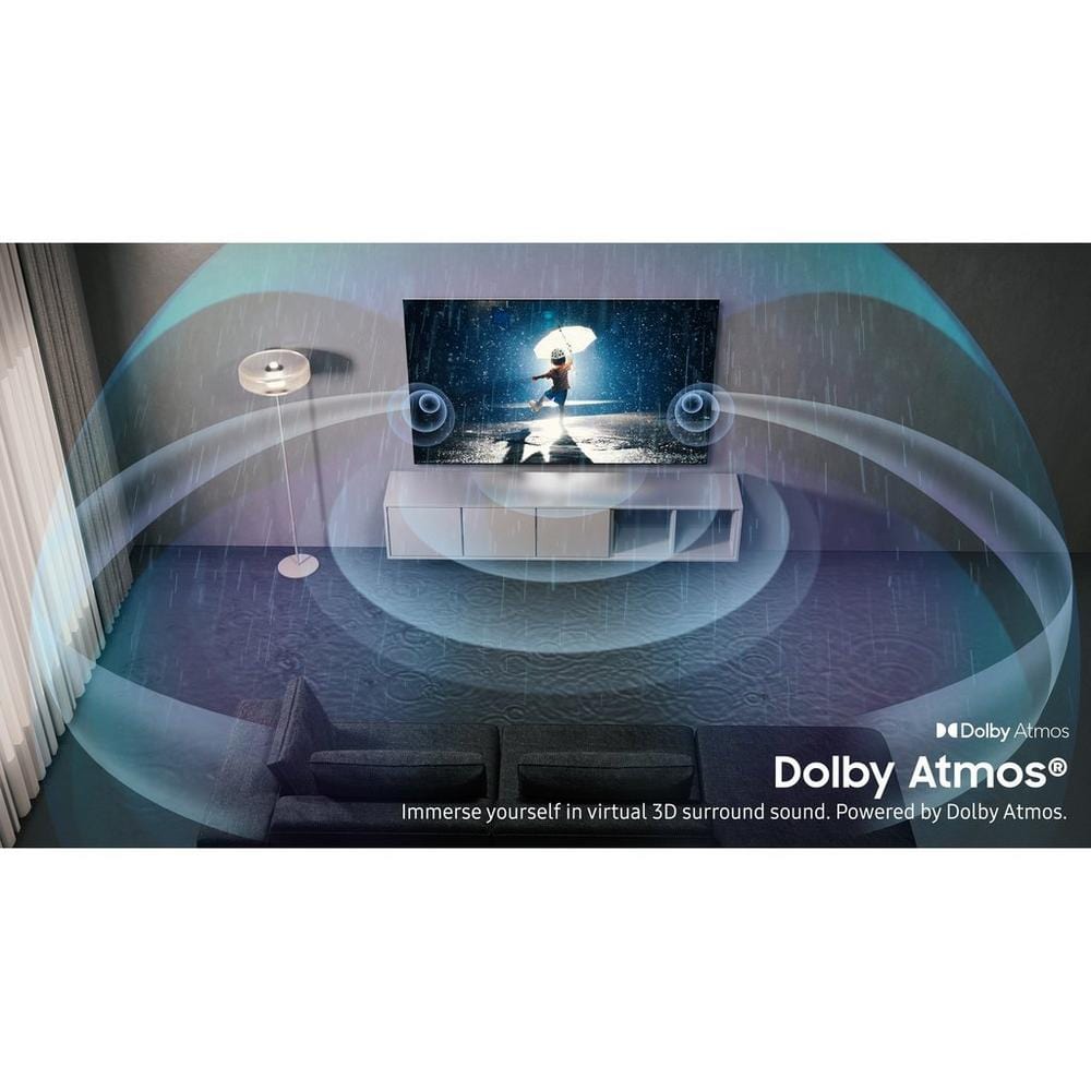 Samsung QE55Q80BATXXU 55" 4K HDR QLED Smart TV with Voice Assistants | Atlantic Electrics - 39478344909023 