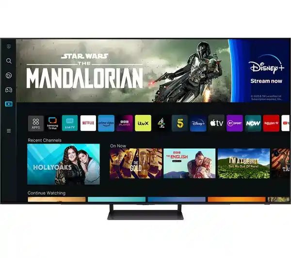 SAMSUNG QE55S90CATXXU 55" Smart 4K Ultra HD HDR OLED TV with Bixby & Amazon Alexa - TItan Black | Atlantic Electrics - 40452260987103 
