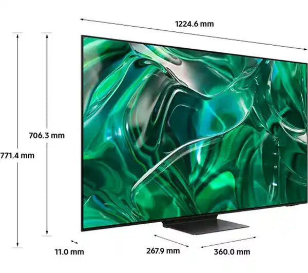 SAMSUNG QE55S95CATXXU 55" Smart 4K Ultra HD HDR OLED TV with Bixby & Alexa - Titan Black | Atlantic Electrics - 40452261609695 