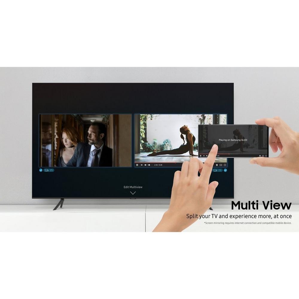 Samsung QE65Q60BAUXXU 65" 4K HDR QLED Smart TV with Voice Assistants | Atlantic Electrics