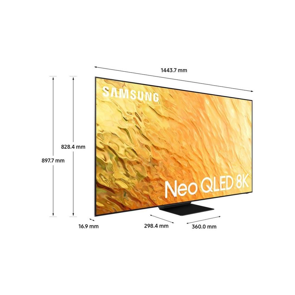 Samsung QE65QN800BTXXU 65" 8K HDR QLED Smart TV with Voice Assistants | Atlantic Electrics - 39478370042079 