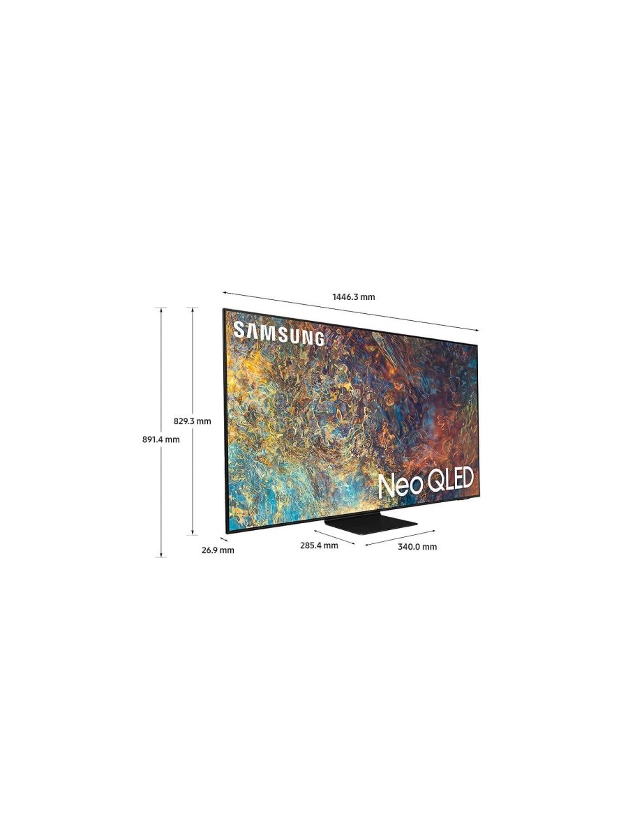 Samsung QE65QN90A (2021) Neo QLED HDR 2000 4K Ultra HD Smart TV, 65 inch with TVPlus-Freesat HD, Black - Atlantic Electrics - 39478369714399 