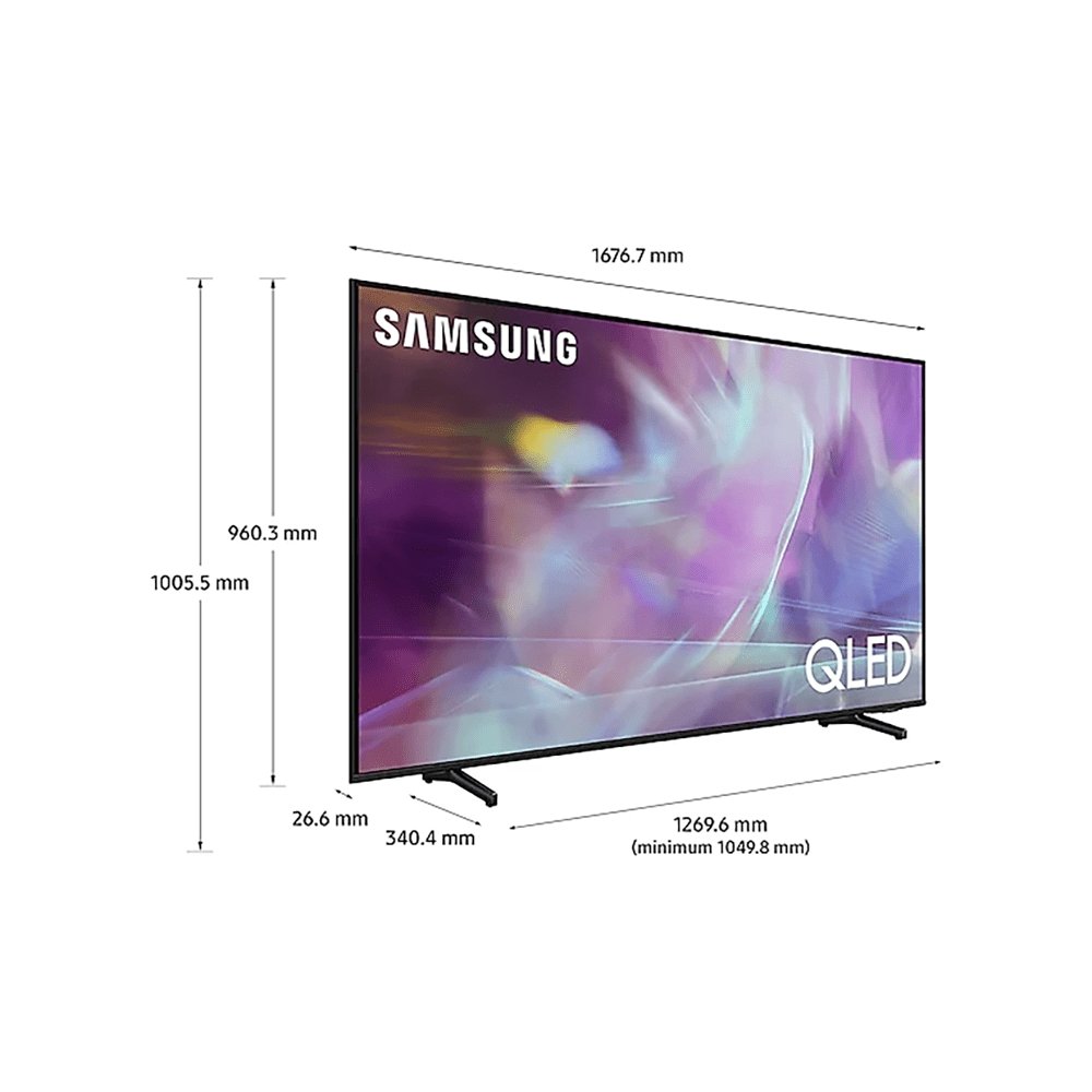 Samsung QE75Q60AAUXXU 75" 4K QLED Smart TV Quantum HDR powered by HDR10+ Object Tracking Sound LITE with Adaptive Sound - Atlantic Electrics - 39478371746015 